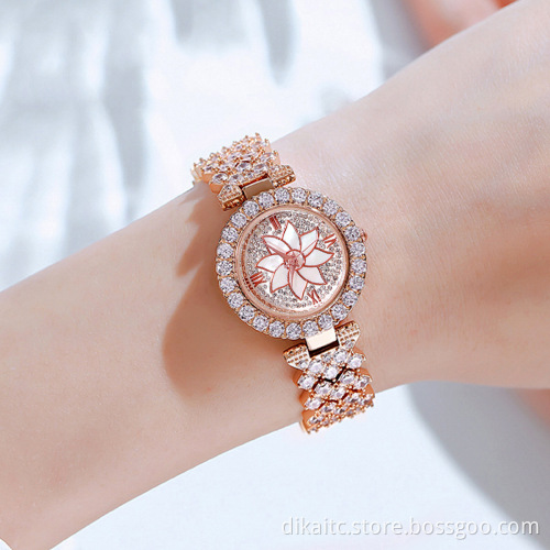 Fine Jewelry Watch Gift Set Light Bracelet with Crystal Luxury Jewelry Gift with Watches Bracelets Fashion Gift for Ladies Girls